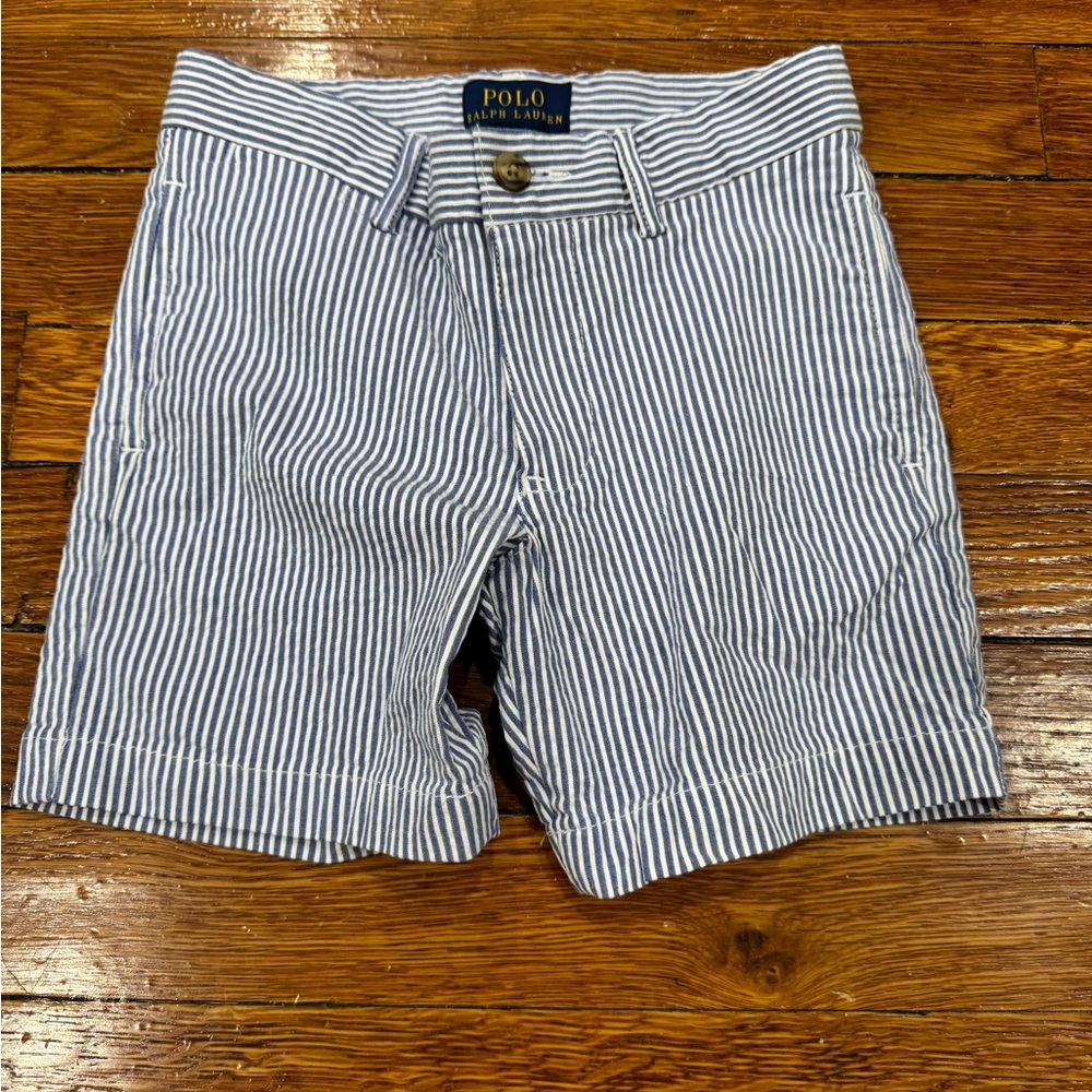 Ralph Lauren. Toddler boys stretch seersucker shorts